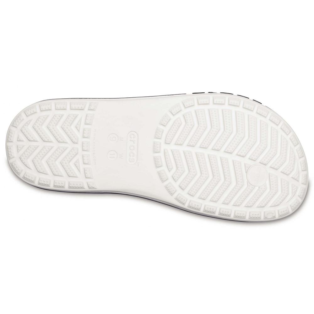 White Men's Crocs Bayaband Flip Flops | NZ 0859QMAZ